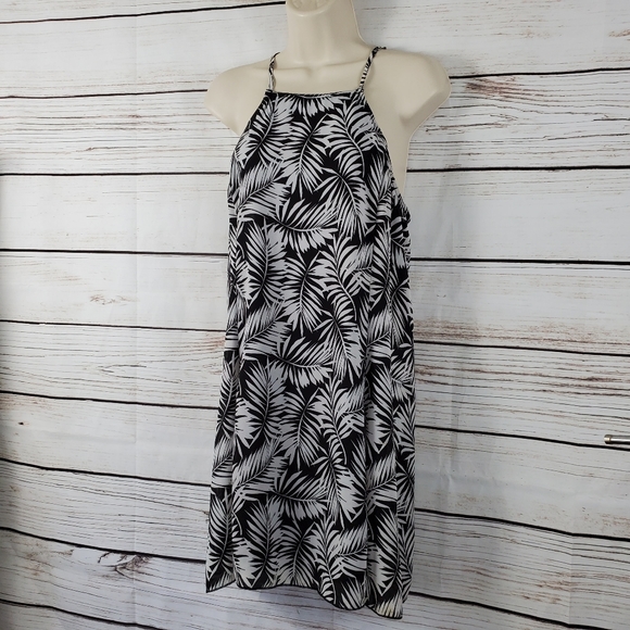 Timing Dresses & Skirts - Timing | Sleeveless Palms Print Chiffon Dress